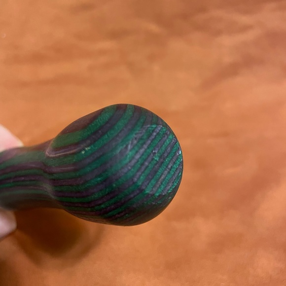 Purple and Green Hand Turned Wooden Handle Ice Cream Scoop EUC - Picture 10 of 10